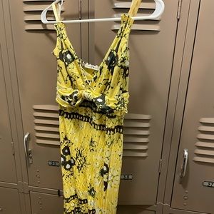 Chelsea and Violet Yellow Maxi Dress-Medium